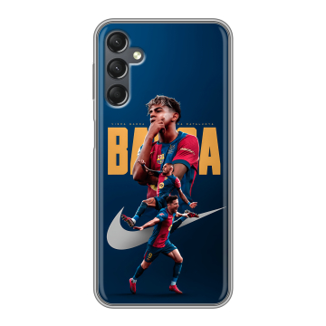Силиконовый чехол на Samsung Galaxy A25 5G с принтом Барселона Barca Yamal 