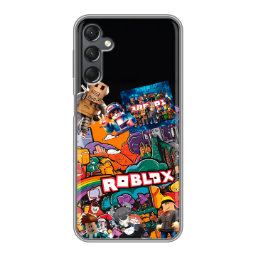 Силиконовый чехол на Samsung Galaxy A25 5G с принтом Roblox Роблокс