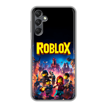 Силиконовый чехол на Samsung Galaxy A25 5G с принтом Roblox Роблокс