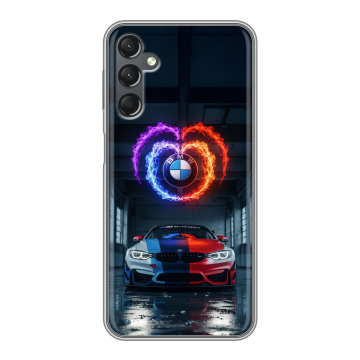 Силиконовый чехол на Samsung Galaxy A25 5G с принтом BMW БМВ
