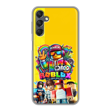 Силиконовый чехол на Samsung Galaxy A25 5G с принтом Roblox Роблокс