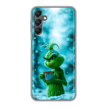 Силиконовый чехол на Samsung Galaxy A25 5G с принтом Новый год гринч