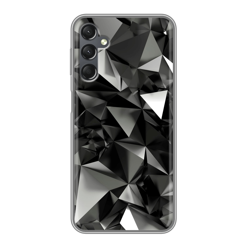 Силиконовый чехол на Samsung Galaxy A25 5G с принтом Черные кристаллы Силиконовый чехол на Samsung Galaxy A25 5G с принтом Черные кристаллы