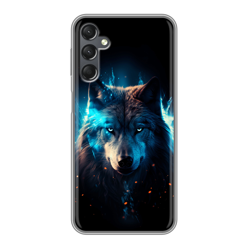 Силиконовый чехол на Samsung Galaxy A25 5G с принтом Волк ночной Силиконовый чехол на Samsung Galaxy A25 5G с принтом Волк ночной