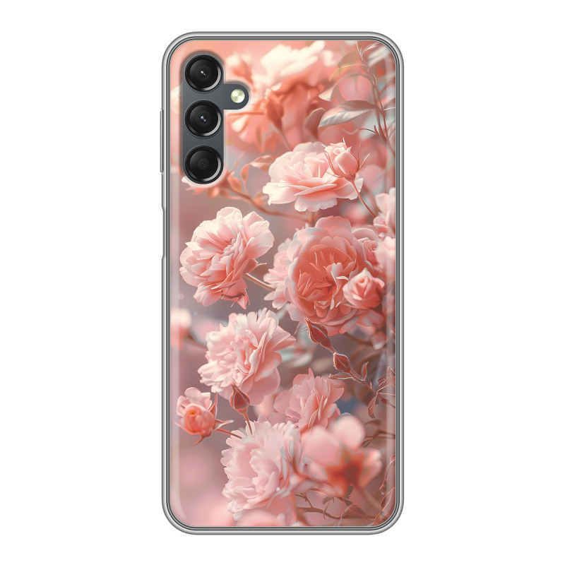 Силиконовый чехол на Samsung Galaxy A25 5G с принтом Розовые розы Силиконовый чехол на Samsung Galaxy A25 5G с принтом Розовые розы