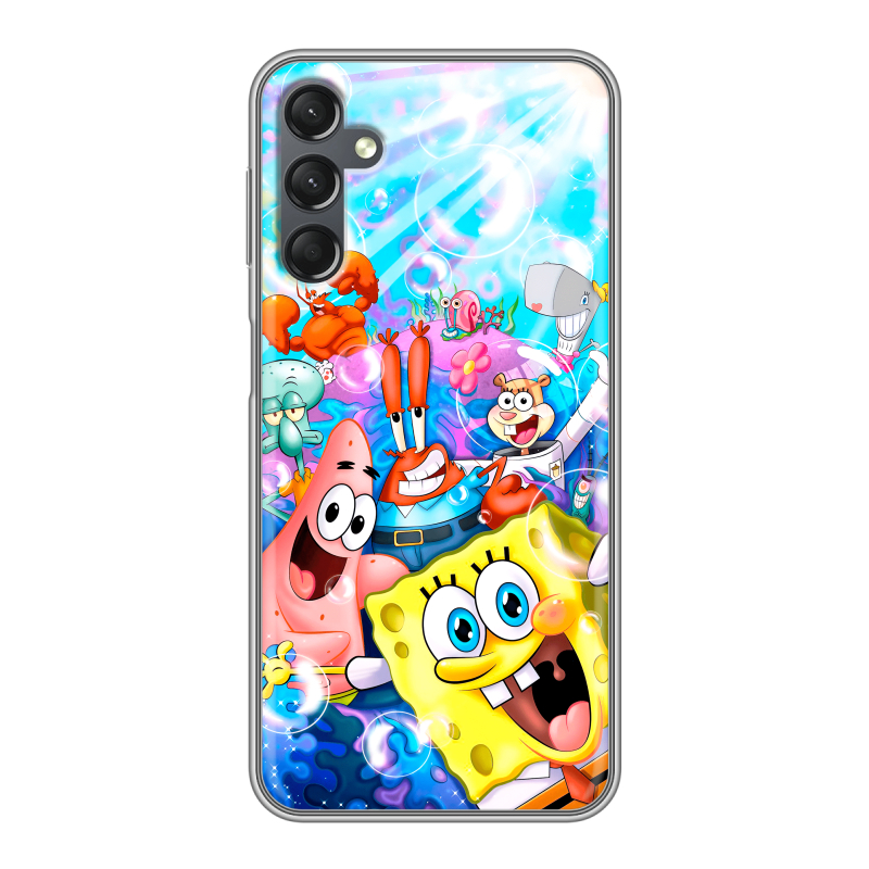 Силиконовый чехол на Samsung Galaxy A25 5G с принтом спанчбоб спанч боб Силиконовый чехол на Samsung Galaxy A25 5G с принтом спанчбоб спанч боб