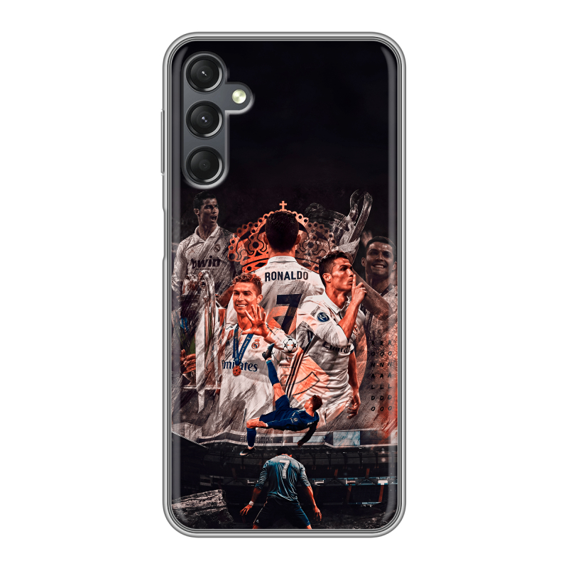 Силиконовый чехол на Samsung Galaxy A25 5G с принтом Реал Роналдо Real Ronaldo Силиконовый чехол на Samsung Galaxy A25 5G с принтом Реал Роналдо Real Ronaldo