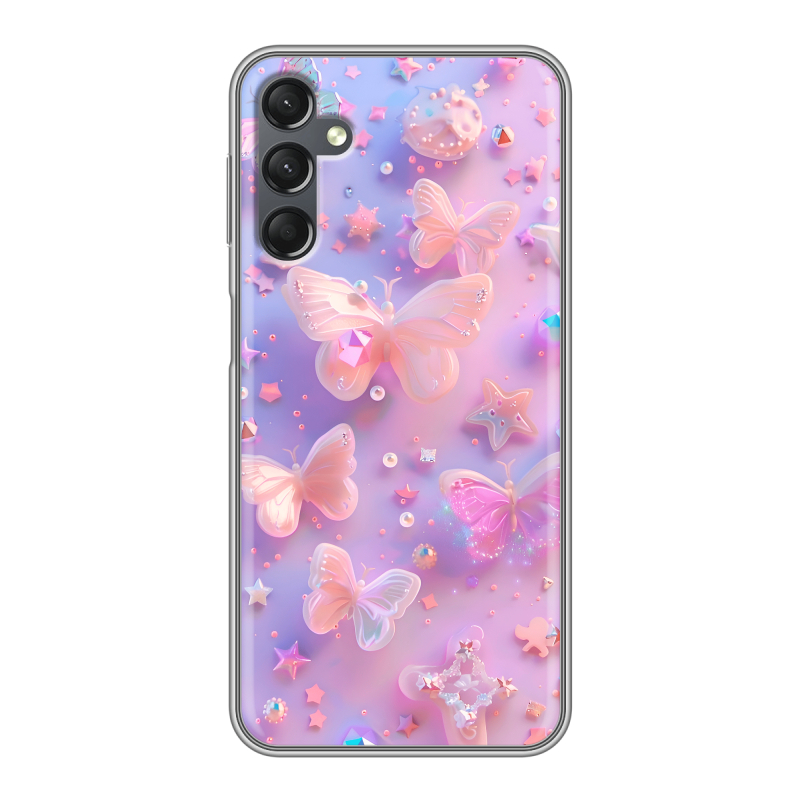 Силиконовый чехол на Samsung Galaxy A25 5G с принтом Бабочки Силиконовый чехол на Samsung Galaxy A25 5G с принтом Бабочки