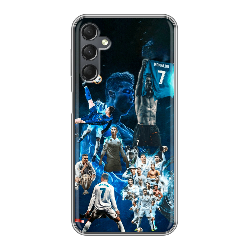 Силиконовый чехол на Samsung Galaxy A25 5G с принтом Реал Роналдо Силиконовый чехол на Samsung Galaxy A25 5G с принтом Реал Роналдо