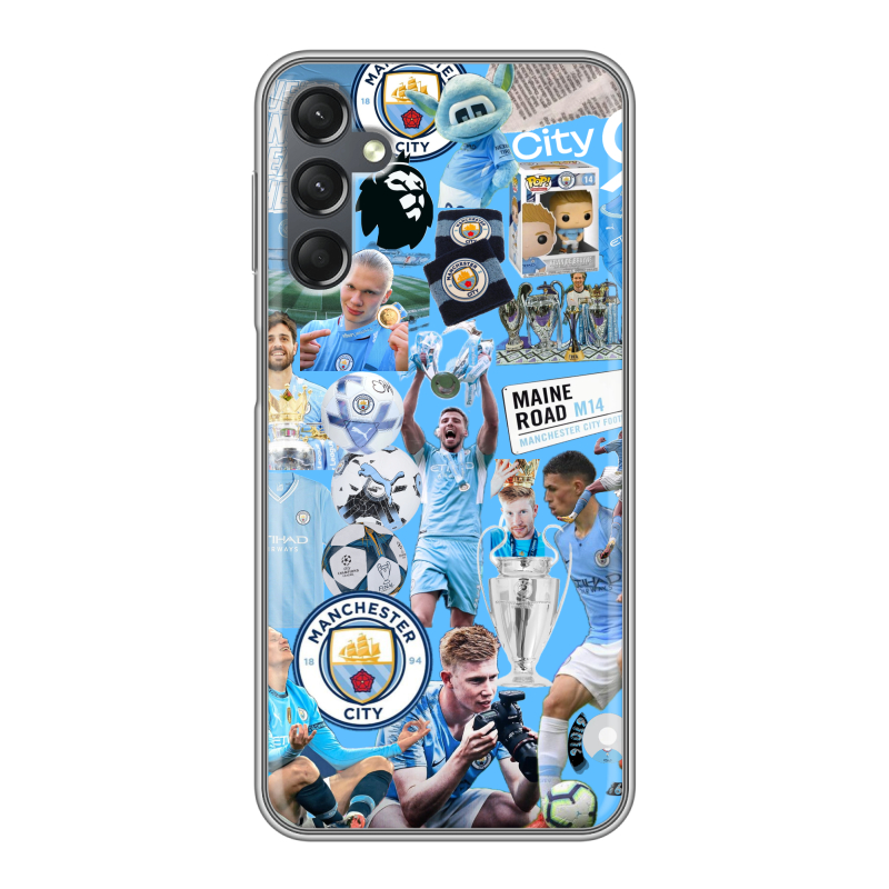 Силиконовый чехол на Samsung Galaxy A25 5G с принтом Man City Манчестер Сити Силиконовый чехол на Samsung Galaxy A25 5G с принтом Man City Манчестер Сити