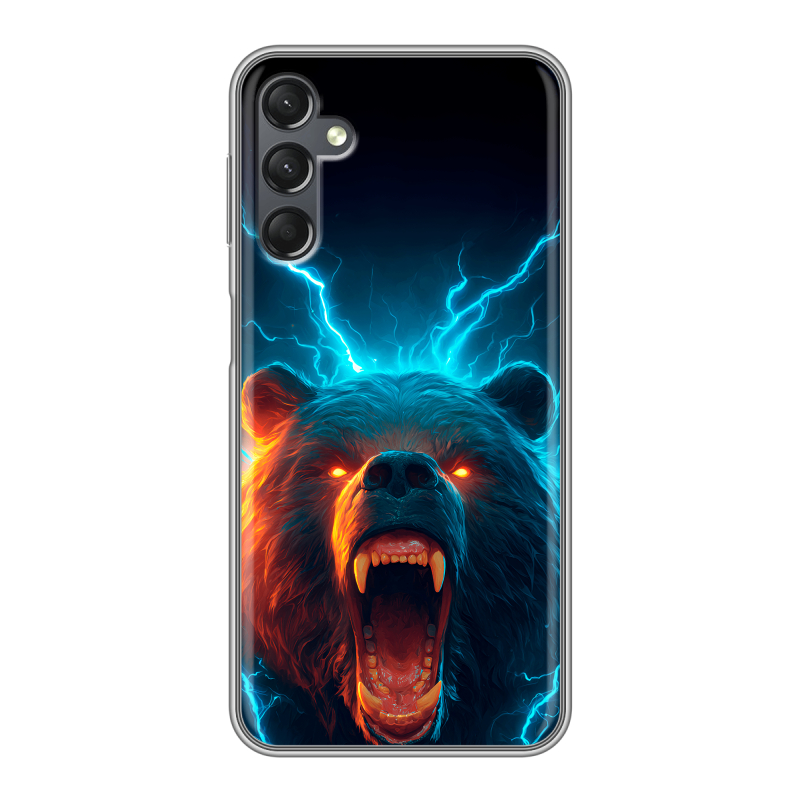 Силиконовый чехол на Samsung Galaxy A25 5G с принтом Медведь Силиконовый чехол на Samsung Galaxy A25 5G с принтом Медведь