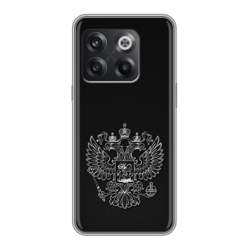 Силиконовый чехол на OnePlus Ace Pro с принтом Герб России