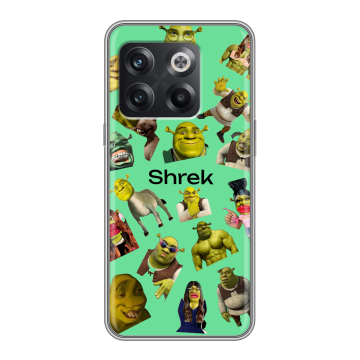 Силиконовый чехол на OnePlus Ace Pro с принтом Шрек Shrek