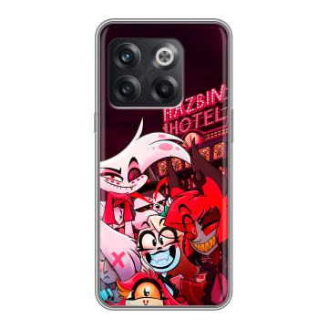 Силиконовый чехол на OnePlus Ace Pro с принтом Hazbin Hotel Отель Хазбин