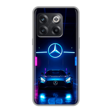 Силиконовый чехол на OnePlus Ace Pro с принтом Mercedes Мерседес