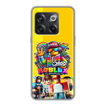 Силиконовый чехол на OnePlus Ace Pro с принтом Roblox Роблокс