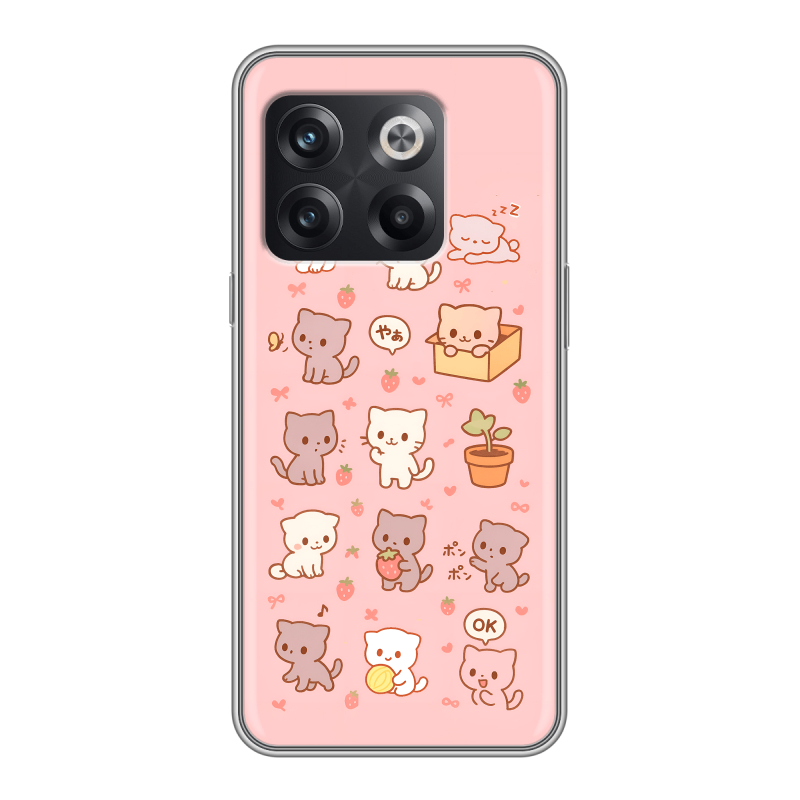 Силиконовый чехол на OnePlus Ace Pro с принтом Hello Kitty Хелоу Кити Силиконовый чехол на OnePlus Ace Pro с принтом Hello Kitty Хелоу Кити