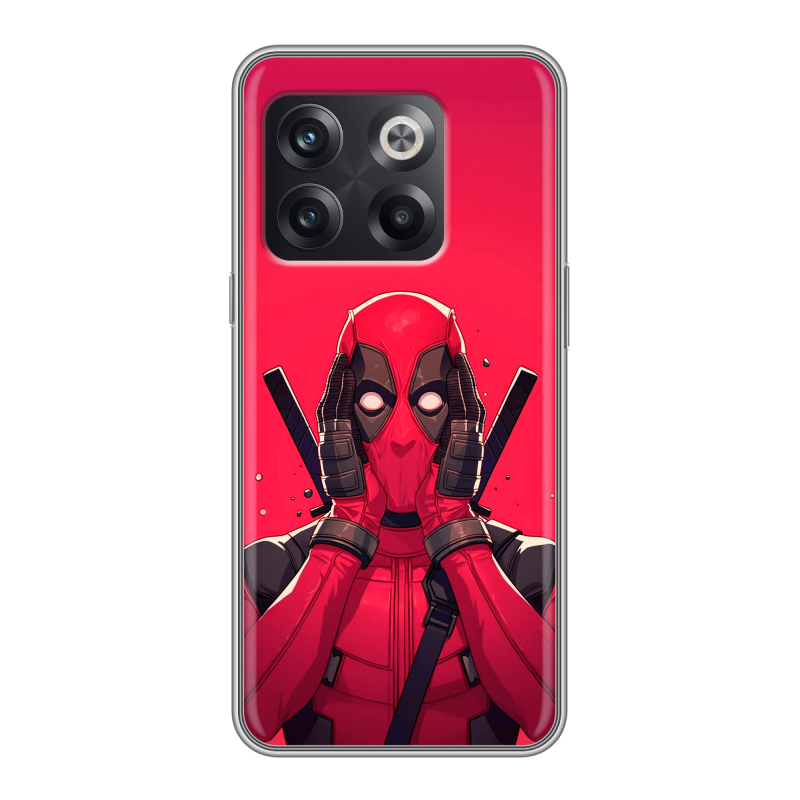 Силиконовый чехол на OnePlus Ace Pro с принтом Дедпул Deadpool Силиконовый чехол на OnePlus Ace Pro с принтом Дедпул Deadpool