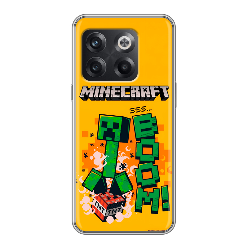 Силиконовый чехол на OnePlus Ace Pro с принтом Майнкрафт Minecraft Силиконовый чехол на OnePlus Ace Pro с принтом Майнкрафт Minecraft