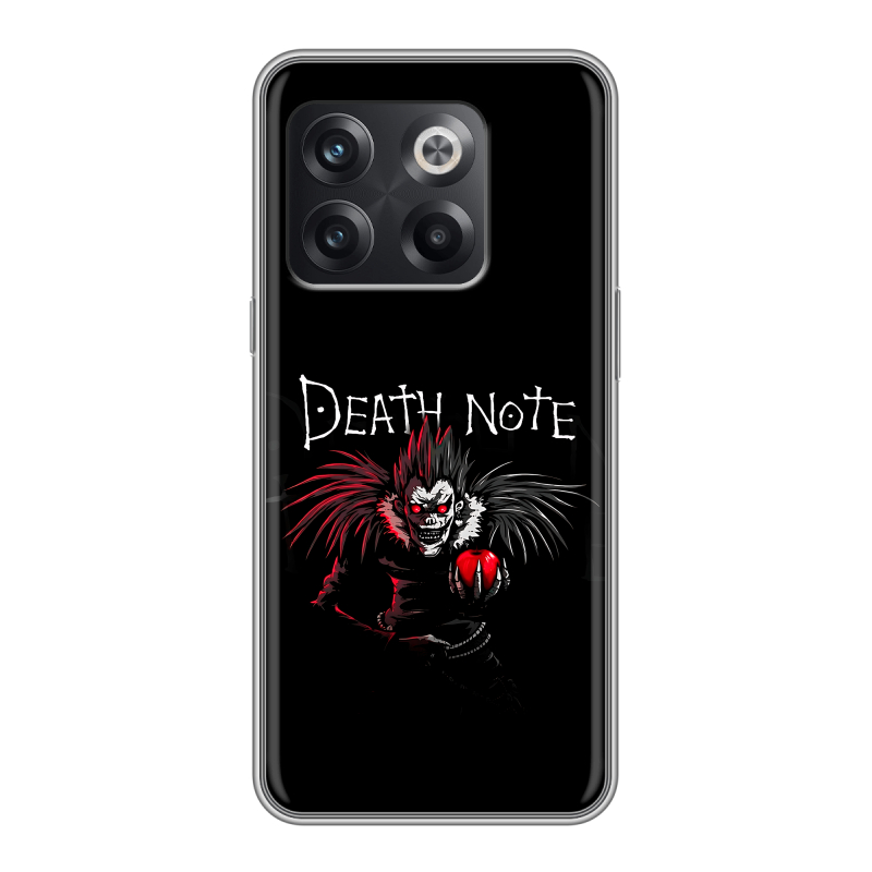 Силиконовый чехол на OnePlus Ace Pro с принтом Death note Тетрадь смерти Силиконовый чехол на OnePlus Ace Pro с принтом Death note Тетрадь смерти