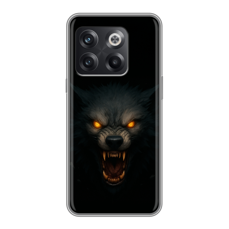 Силиконовый чехол на OnePlus Ace Pro с принтом Волк Силиконовый чехол на OnePlus Ace Pro с принтом Волк
