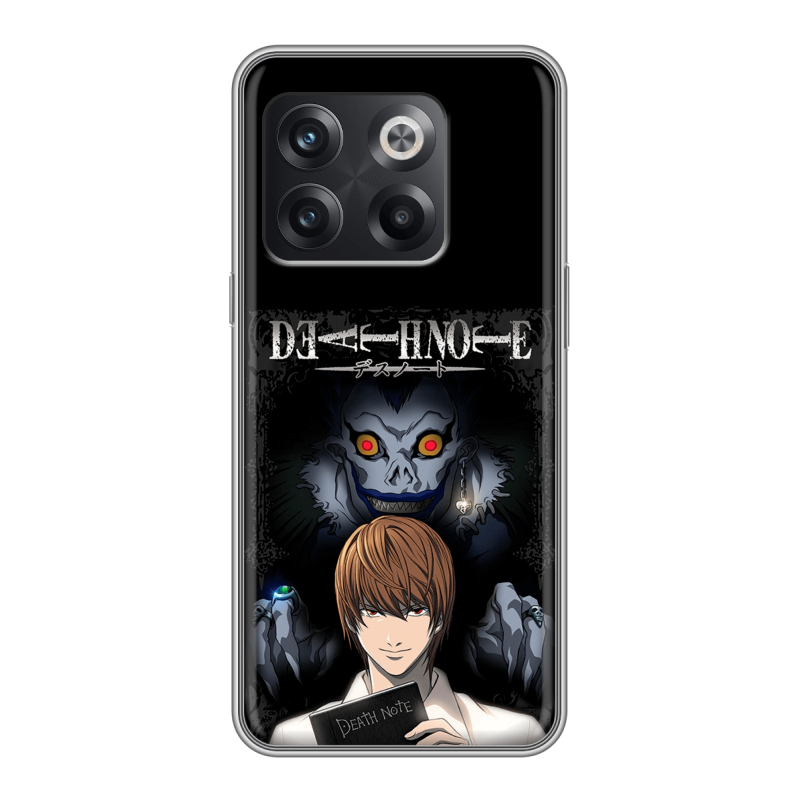 Силиконовый чехол на OnePlus Ace Pro с принтом Death note Тетрадь смерти Силиконовый чехол на OnePlus Ace Pro с принтом Death note Тетрадь смерти