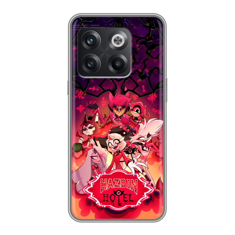Силиконовый чехол на OnePlus Ace Pro с принтом Hazbin Hotel Отель Хазбин Силиконовый чехол на OnePlus Ace Pro с принтом Hazbin Hotel Отель Хазбин