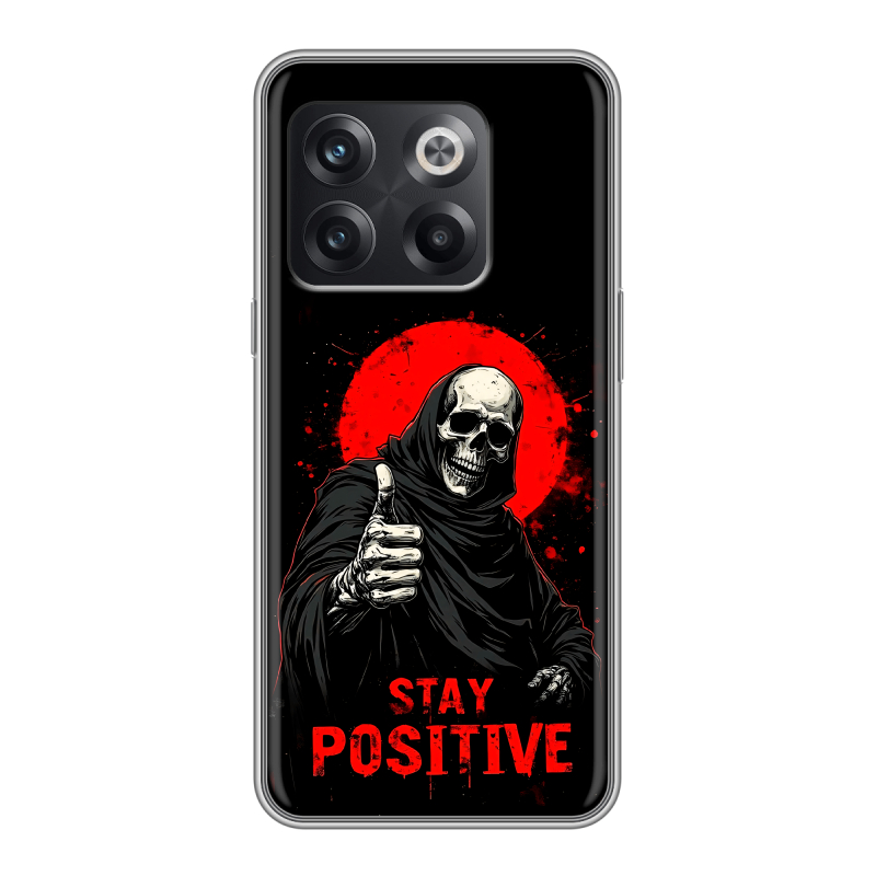 Силиконовый чехол на OnePlus Ace Pro с принтом смешной скелет Силиконовый чехол на OnePlus Ace Pro с принтом смешной скелет