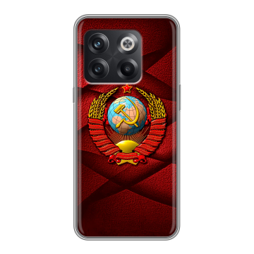 Силиконовый чехол на OnePlus 10T с принтом Герб СССР Силиконовый чехол на OnePlus 10T с принтом Герб СССР