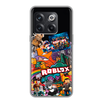 Силиконовый чехол на OnePlus 10T с принтом Roblox Роблокс Силиконовый чехол на OnePlus 10T с принтом Roblox Роблокс
