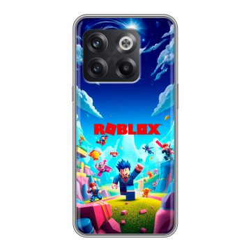 Силиконовый чехол на OnePlus 10T с принтом Roblox Роблокс
