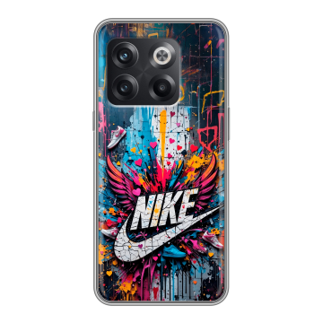 Силиконовый чехол на OnePlus 10T с принтом Nike Найк