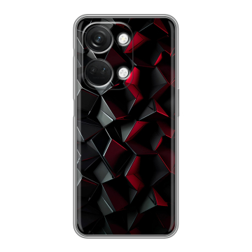 Силиконовый чехол на OnePlus Ace 2V с принтом Абстракция