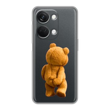 Силиконовый чехол на OnePlus Ace 2V с принтом Медведь