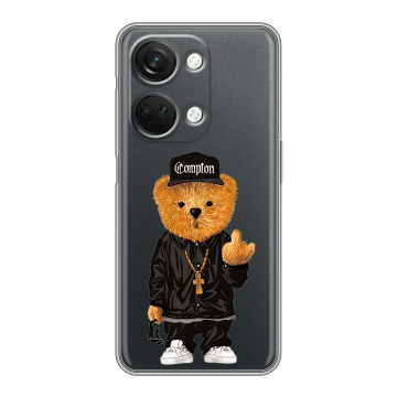 Силиконовый чехол на OnePlus Ace 2V с принтом Плюшевый медведь Силиконовый чехол на OnePlus Ace 2V с принтом Плюшевый медведь