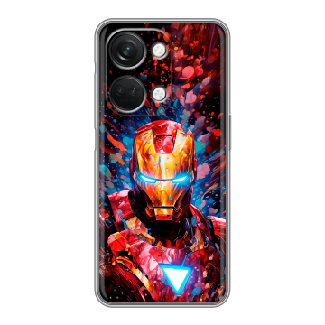 Силиконовый чехол на OnePlus Ace 2V с принтом Железный человек Ironman Силиконовый чехол на OnePlus Ace 2V с принтом Железный человек Ironman
