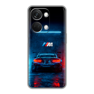 Силиконовый чехол на OnePlus Ace 2V с принтом BMW БМВ