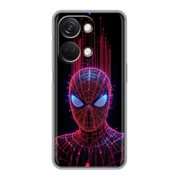 Силиконовый чехол на OnePlus Ace 2V с принтом Spiderman Человек паук Силиконовый чехол на OnePlus Ace 2V с принтом Spiderman Человек паук