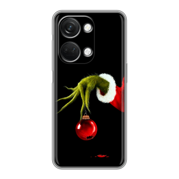 Силиконовый чехол на OnePlus Ace 2V с принтом Новый год Гринч
