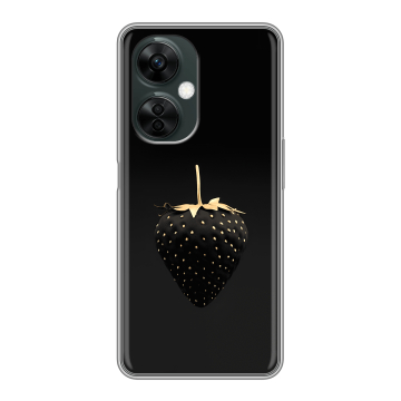 Силиконовый чехол на OnePlus Nord CE 3 Lite 5G с принтом Черная клубника