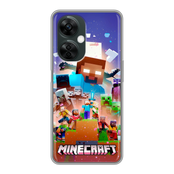 Силиконовый чехол на OnePlus Nord CE 3 Lite 5G с принтом Майнкрафт Minecraft Силиконовый чехол на OnePlus Nord CE 3 Lite 5G с принтом Майнкрафт Minecraft