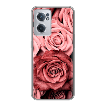 Силиконовый чехол на OnePlus Nord CE 2 5G с принтом Цветы розы Силиконовый чехол на OnePlus Nord CE 2 5G с принтом Цветы розы