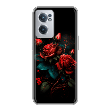 Силиконовый чехол на OnePlus Nord CE 2 5G с принтом Розы красные Силиконовый чехол на OnePlus Nord CE 2 5G с принтом Розы красные