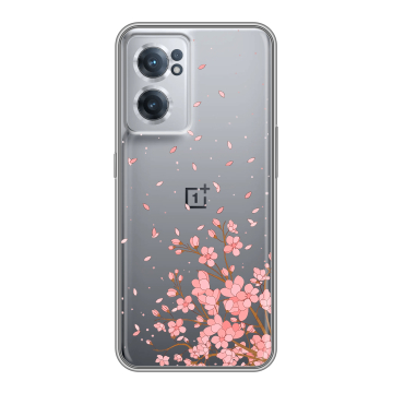Силиконовый чехол на OnePlus Nord CE 2 5G с принтом Ветка сакуры Силиконовый чехол на OnePlus Nord CE 2 5G с принтом Ветка сакуры