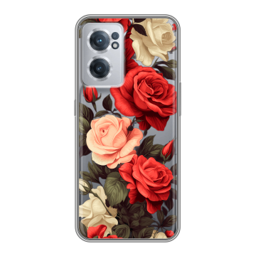 Силиконовый чехол на OnePlus Nord CE 2 5G с принтом Розы Силиконовый чехол на OnePlus Nord CE 2 5G с принтом Розы