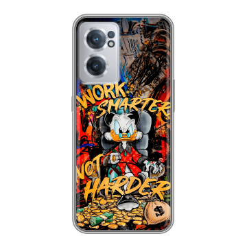 Силиконовый чехол на OnePlus Nord CE 2 5G с принтом Дональд Дак Деньги Силиконовый чехол на OnePlus Nord CE 2 5G с принтом Дональд Дак Деньги