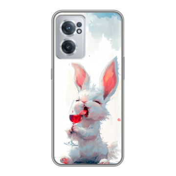 Силиконовый чехол на OnePlus Nord CE 2 5G с принтом кролик зайчик Силиконовый чехол на OnePlus Nord CE 2 5G с принтом кролик зайчик