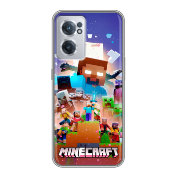 Силиконовый чехол на OnePlus Nord CE 2 5G с принтом Майнкрафт Minecraft Силиконовый чехол на OnePlus Nord CE 2 5G с принтом Майнкрафт Minecraft