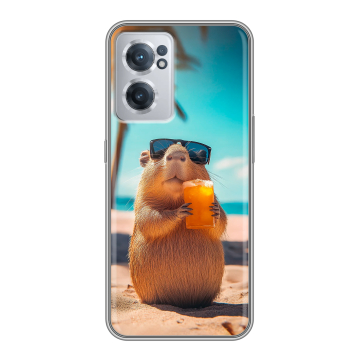 Силиконовый чехол на OnePlus Nord CE 2 5G с принтом Капибара Силиконовый чехол на OnePlus Nord CE 2 5G с принтом Капибара