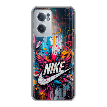 Силиконовый чехол на OnePlus Nord CE 2 5G с принтом Nike Найк Силиконовый чехол на OnePlus Nord CE 2 5G с принтом Nike Найк